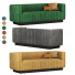 Sofa LexMod Conjure Channel Tufted Velvet - moyarahmadi1