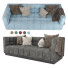 Sofa ModShop Delano in Velvet 5 Colors - moyarahmadi1