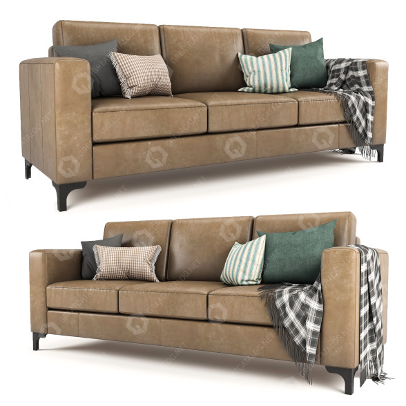 Диван HomeVance Casero Leather 3D модель