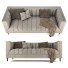 Sofa Nicole Miller Velvet Light Gray - moyarahmadi1