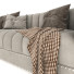 Sofa Nicole Miller Velvet Light Gray - moyarahmadi1