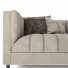 Sofa Nicole Miller Velvet Light Gray - moyarahmadi1