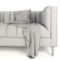 Sofa Nicole Miller Velvet Light Gray - moyarahmadi1