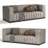 Sofa Velvet Tufted Light Gray - moyarahmadi1