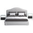 Cama y mesitas de noche Busnelli Adamo Mayfair - Basit-3d