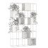 Stojak i doniczki Indoor Plant Stand Metal and Wood - nr.asgari