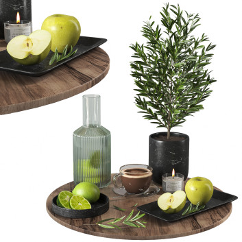 Декор Fruit and Drink Set 01