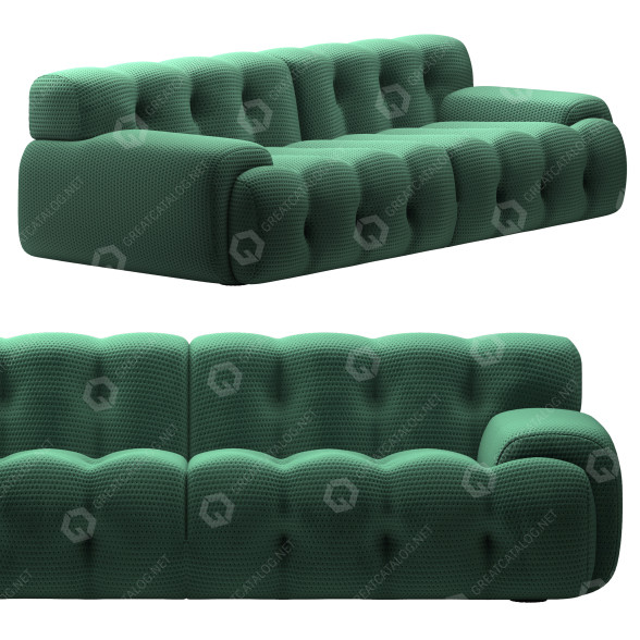 Sofá Roche Bobois Blogger 2-Seater Modelo 3D