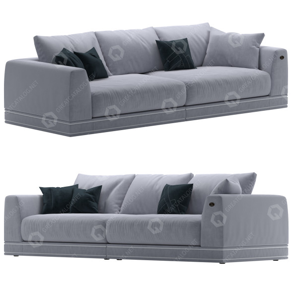 Диван Fendi Casa Tudor 3D модель