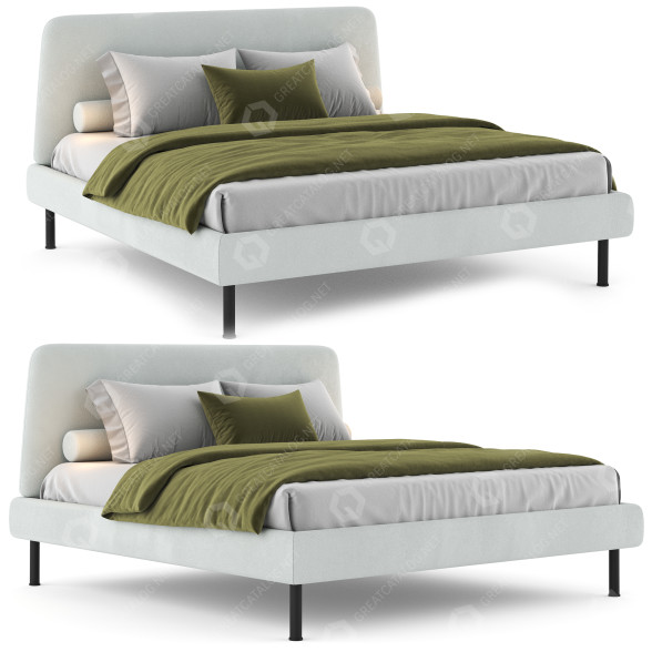 Łóżko IKEA Vadheim model 3D