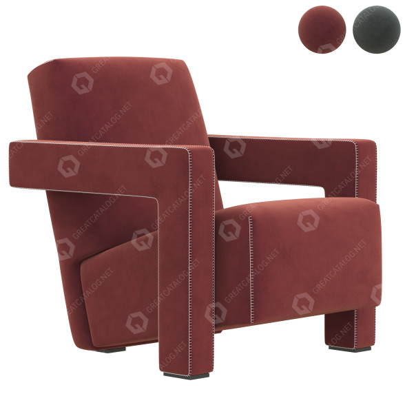 Крісло Cassina Utrecht 3D модель