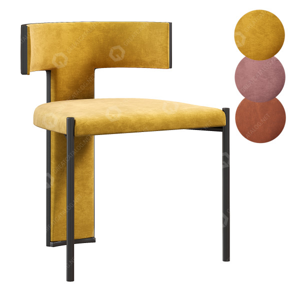 Stuhl Baxter Zefir 3D-Modell
