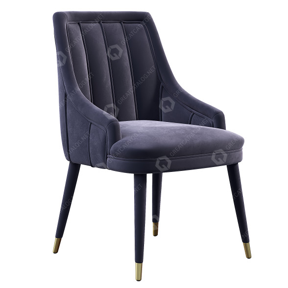 Fauteuil 1stDibs Cordoba Brass Tips modèle 3D