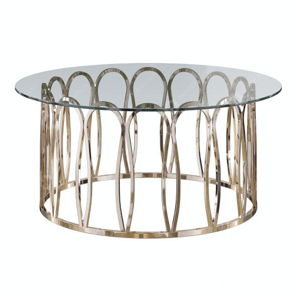 Table basse CS058 Round Glass Top modèle 3D