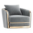 Sessel Balmain Blush Velvet Gold - Farid3d