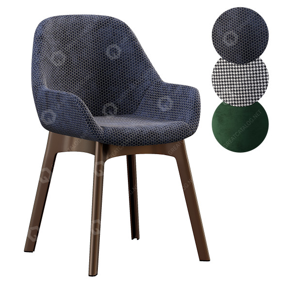 Fotel Kartell Clap model 3D