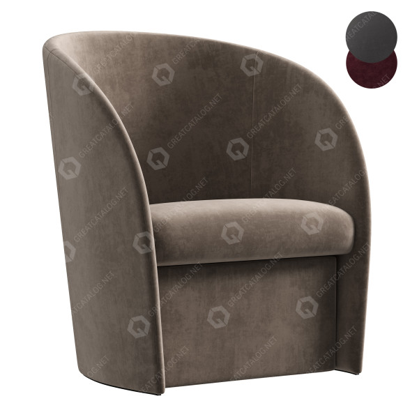 Sillón Poltrona Frau Intervista Modelo 3D