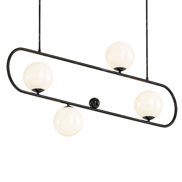 Підвісний світильник Horizontal Balls Balance Black 4 3D модель