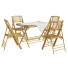 Tisch und Stühle Bamboo Set with Tablecloth - artpolka