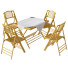 Tisch und Stühle Bamboo Set with Tablecloth - artpolka