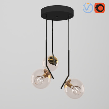 Pendant Lamp  Modern 01 3D model