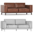 Диван West Elm Dekalb Leather - Viktorvfx