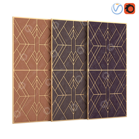 Стінова панель Decorative 02 3D модель
