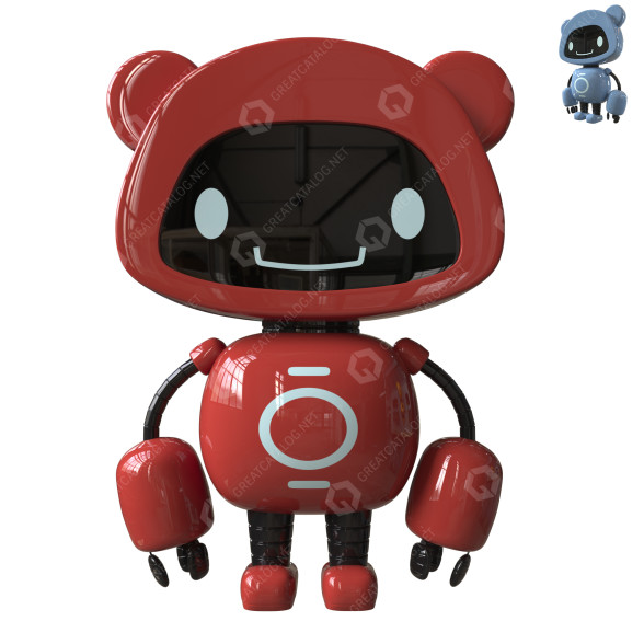 Іграшка Robot Bear 3D модель