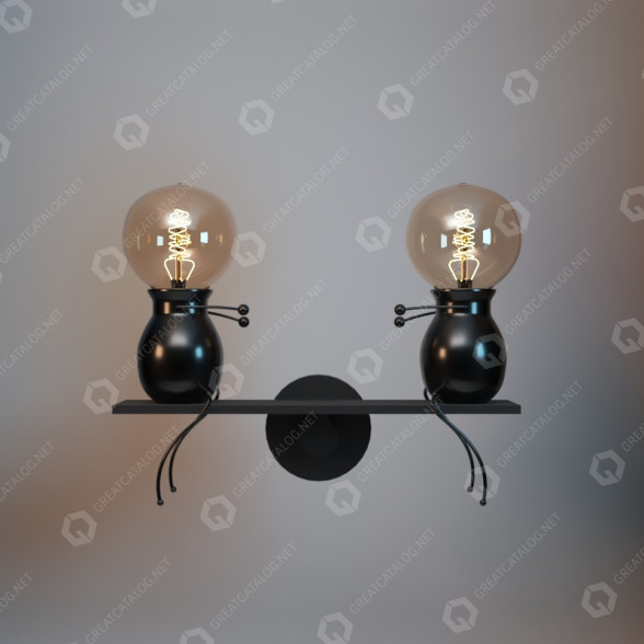 Wall Lamp Edison 3D model