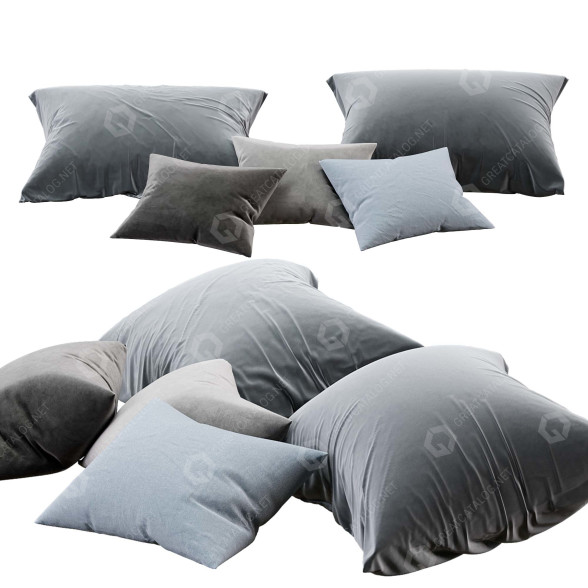 Kopfkissen Set 01 for Sleeping 3D-Modell