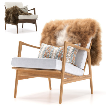 Крісло  Mid Century Stefan 02 3D модель