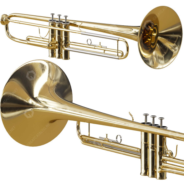 Труба Jupiter JTR 408L Lacquer 3D модель