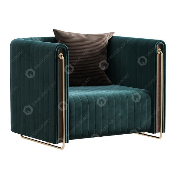 Fotel Mezzo Collection Rivers model 3D