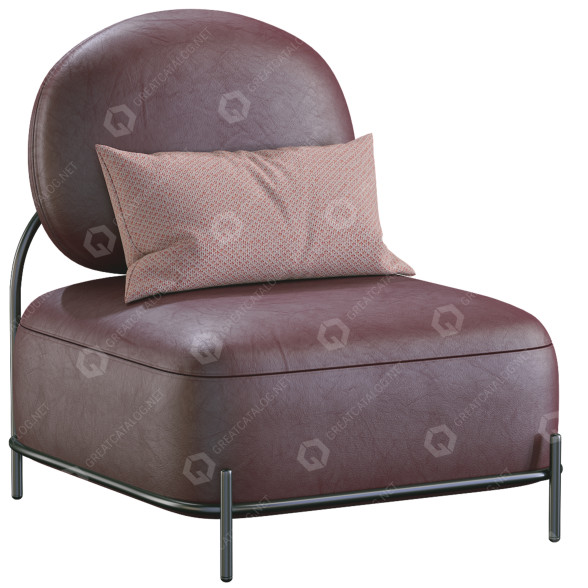 Fauteuil HC28 Cosmo Pawai Leather modèle 3D