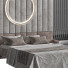 Bett und Nachttischchen Modern - 3dartistaskari1370