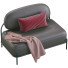 Sofa HC28 Cosmo Pawai Gray Leather - ED-MONTE