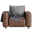 Sessel Dienne Salotti Cross Brown - ED-MONTE