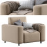 Armchair Dienne Salotti Cross Beige - ED-MONTE