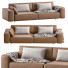 Sofa Dienne Salotti Cross Leather - ED-MONTE