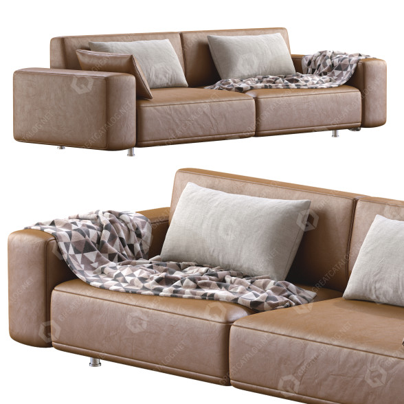 Sofa Dienne Salotti Cross Leather model 3D