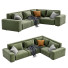 Sofa Dienne Salotti Cross Green - ED-MONTE