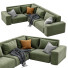 Sofa Dienne Salotti Cross Green - ED-MONTE