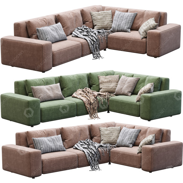 Sofa Dienne Salotti Cross model 3D