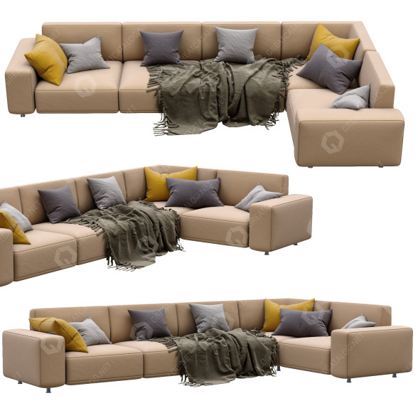 Диван Dienne Salotti Cross Beige 3D модель