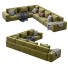 Sofa Dienne Salotti Cross Green - ED-MONTE