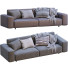 Sofa Dienne Salotti Cross Dark - ED-MONTE