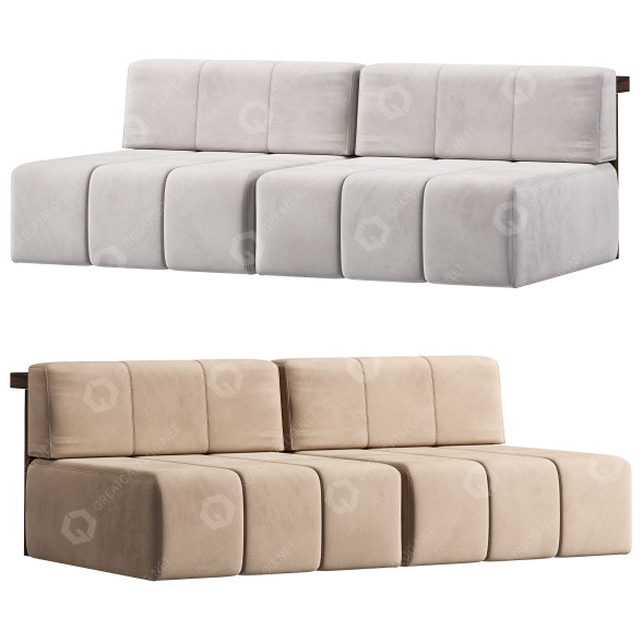 Sofa Riva 1920 Fur Nature 3D model