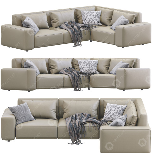Sofa Dienne Salotti Cross Light 3D model