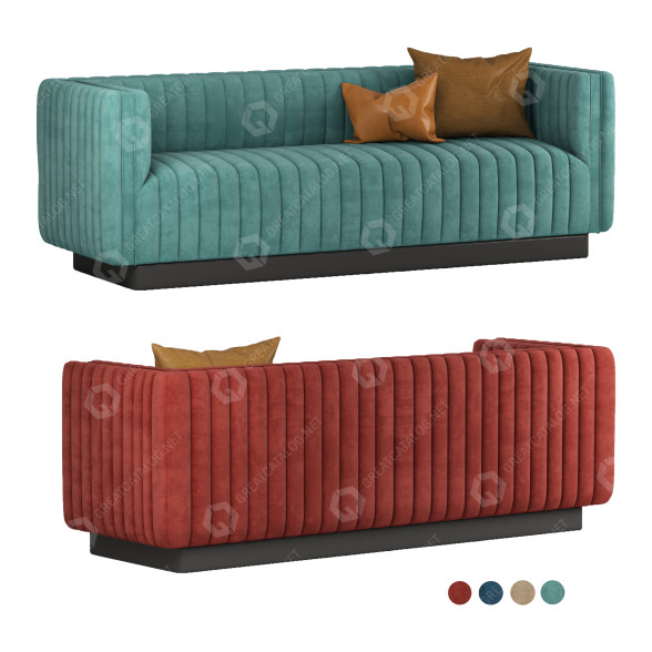 Sofa Modway Conjure Tufted Velvet model 3D