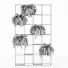 Стелаж та вазони Indoor Plant Metal Stand - nr.asgari